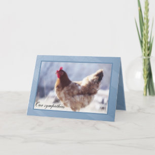 Chicken Sympathy Card Karte