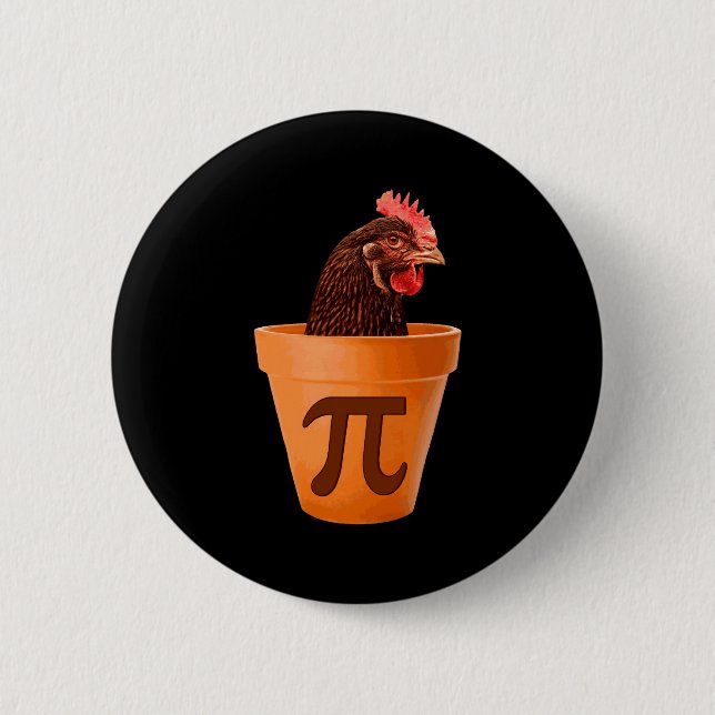 Chicken T And I Dont Care  Button (Vorderseite)