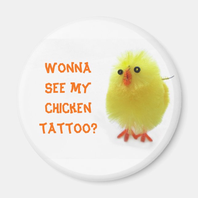 Chicken Tattoo Magnet (Vorne)