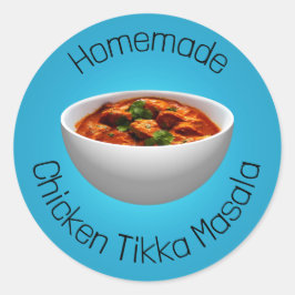 Chicken Tikka Masala Runder Aufkleber