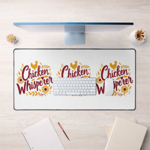 Chicken Whisperer Rustikaler Bauernhof Kerngebiet Schreibtischunterlage