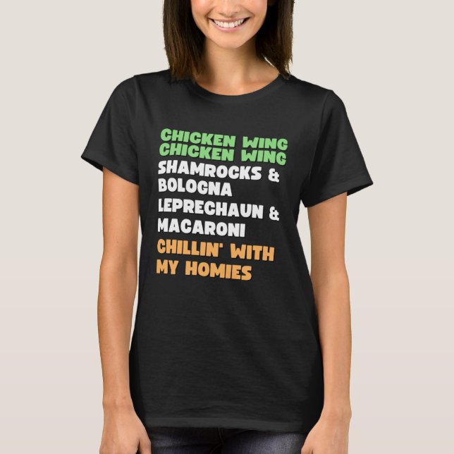 Chicken Wing Chicken Wing Song Hot Dog Bologna T-Shirt (Vorderseite)