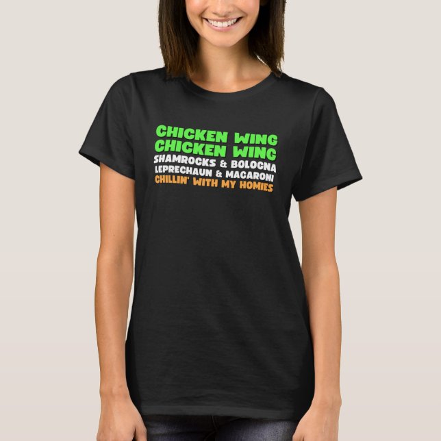 Chicken Wing Chicken Wing Song Hot Dog Bologna T-Shirt (Vorderseite)