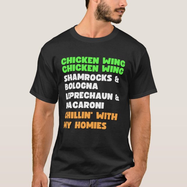Chicken Wing Chicken Wing Song Hot Dog Bologna T-Shirt (Vorderseite)