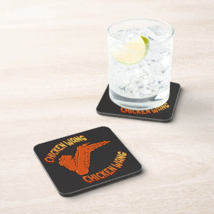 Chicken Wing dessous de verre en plastique dur