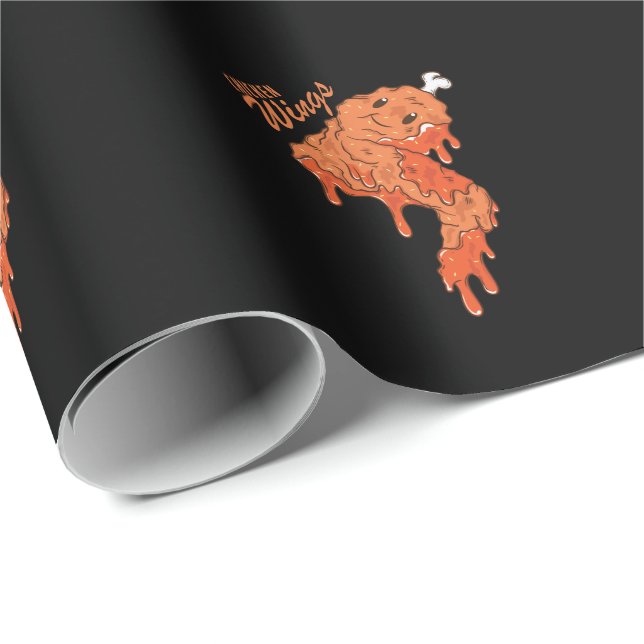 Chicken Wings Geschenkpapier (Rolleneckpunkt)