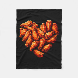 Chicken Wings sind mein Valentinsherz Lustiger Val Fleecedecke