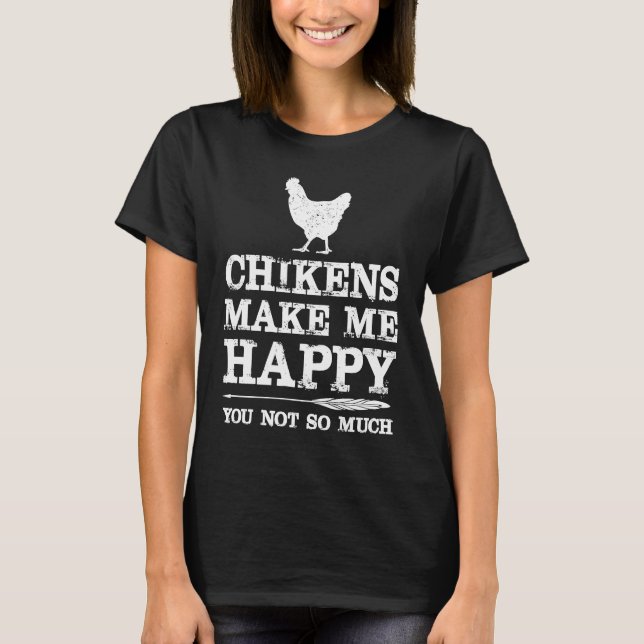 Chicken  with Sayings Chicken Mom T-Shirt (Vorderseite)