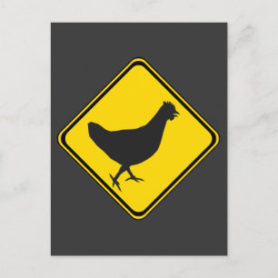 Chicken Xing! Postkarte