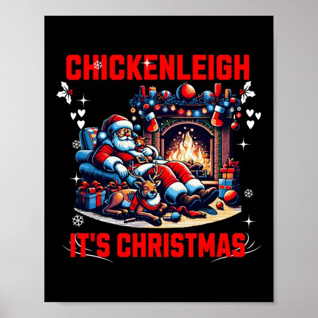 Chickenleigh Weihnachten Weihnachten Weihnachten W Poster (Vorne)