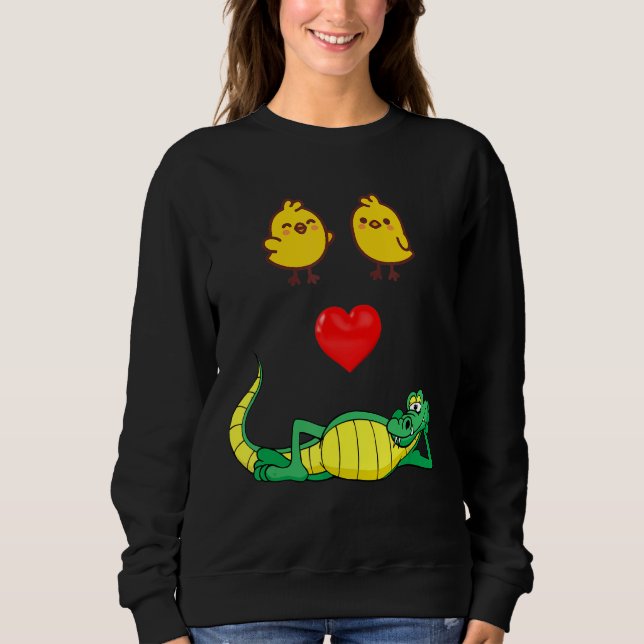 Chicks Dig Alligators Sweatshirt (Vorderseite)