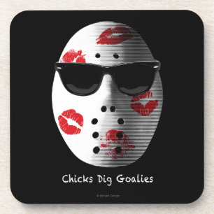 Chicks Dig Goalies Untersetzer