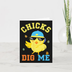 Chicks Dig Me Happy Ostereier Jagd Kinder Jungen S Karte