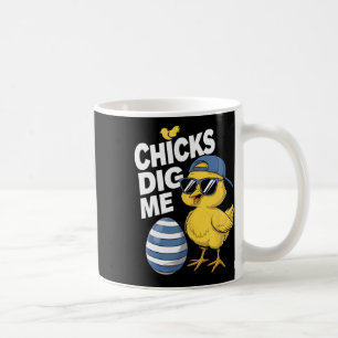 Chicks Dig Me Kleinkind Junge Osterjungen Jungen O Kaffeetasse