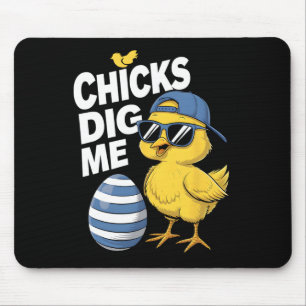 Chicks Dig Me Kleinkind Junge Osterjungen Jungen O Mousepad