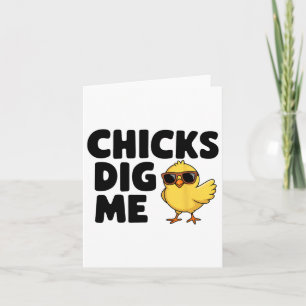 Chicks Dig Me Oster Kleinkind Jungen Männer glückl Karte