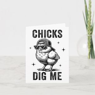 Chicks Dig Me Oster Kleinkind Jungen Männer glückl Karte