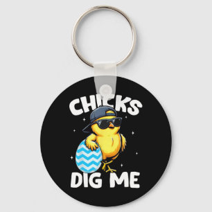 Chicks Dig Me Shirts Kinder Jungen Kleinkind Frohe Schlüsselanhänger