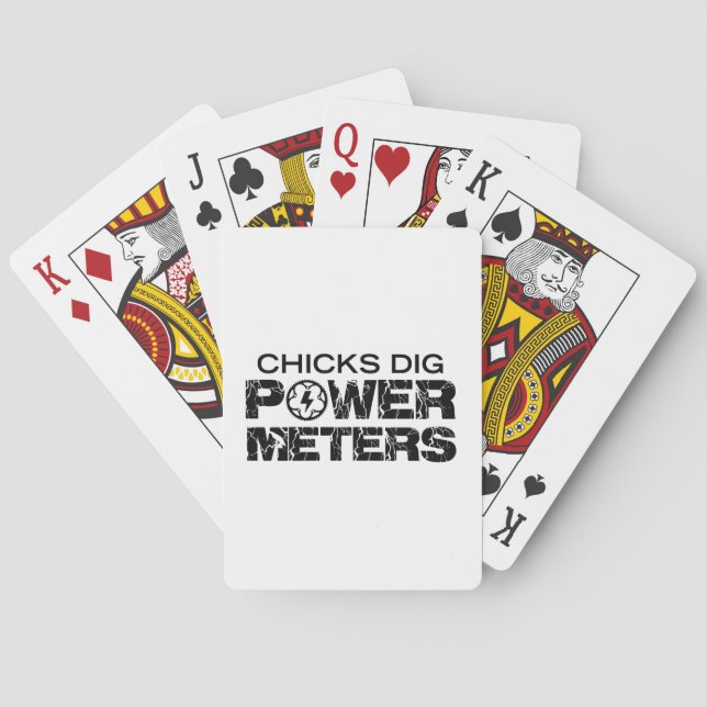 Chicks Dig Power Meters Spielkarten (Rückseite)