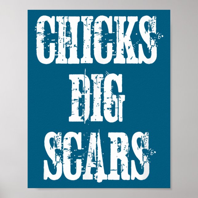 Chicks Dig S Shirt Congenital Heart Defect Chd War Poster (Vorne)