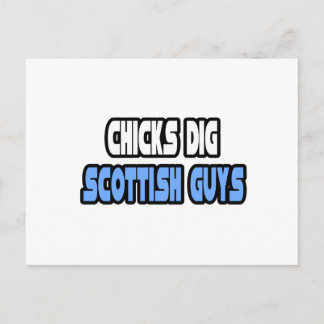 Chicks Dig Scottish Typ Postkarte