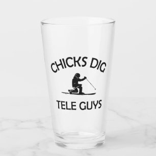 Chicks Dig Tele Typ Glas