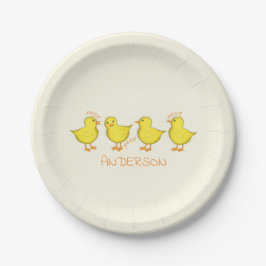 Chicks für kundenspezifische Papiere Teller 7"