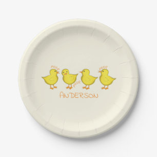 Chicks für kundenspezifische Papiere Teller 7"