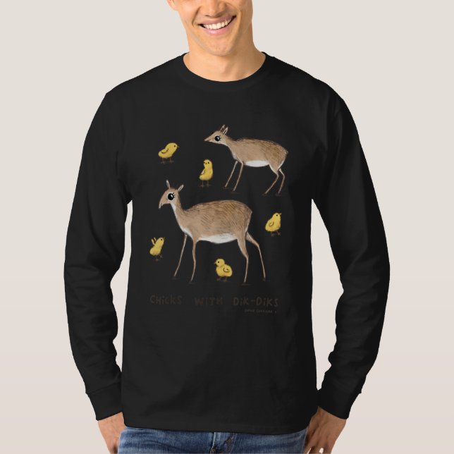Chicks mit Dik Dik Dicks T-Shirt (Vorderseite)