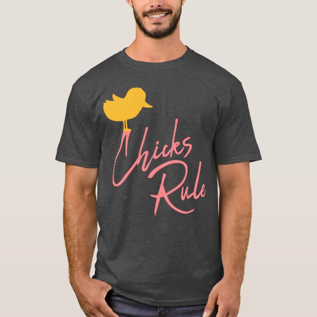 Chicks Regel niedliche Vogelspende T-Shirt (Vorderseite)