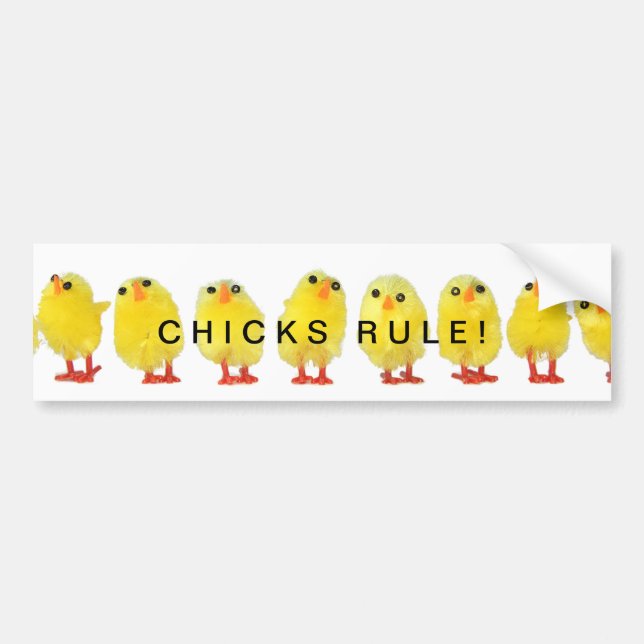 Chicks Rule Autoaufkleber (Vorne)