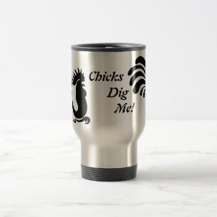 "Chicks tanzen mich!" Umarmung von Aluminium Reisebecher