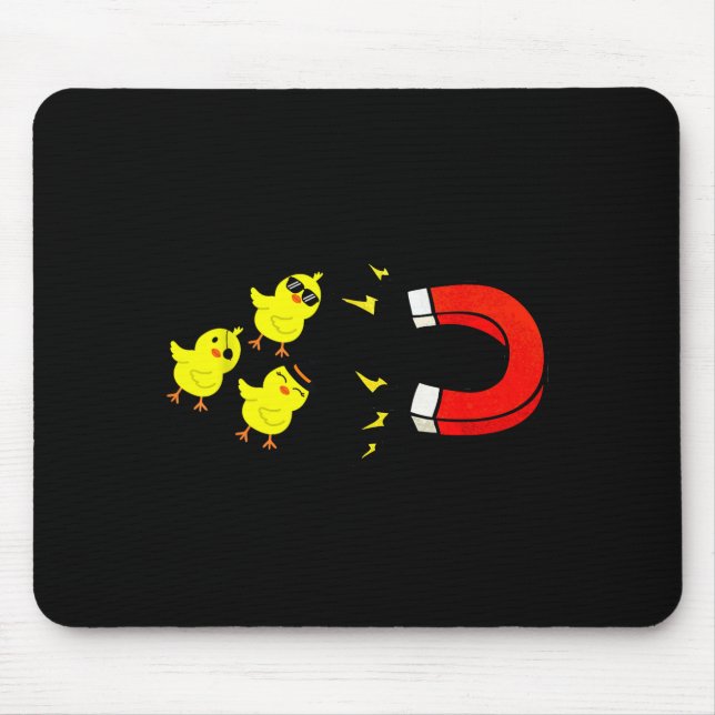 Chicks With Magnet Funny Halloween Chick Magnet Va Mousepad (Vorne)