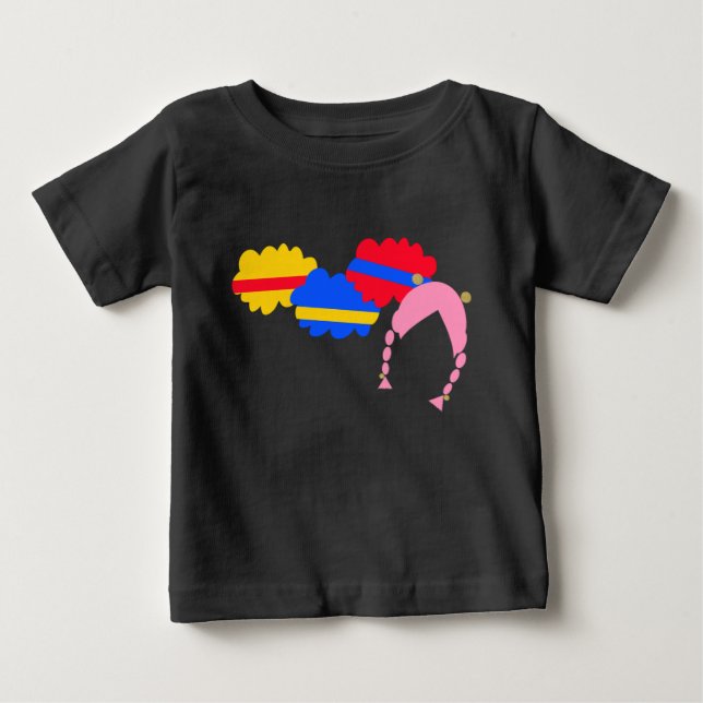 Chicky, Cha-Cha, Boom-Boom, Lya-Lya Baby T-shirt (Vorderseite)