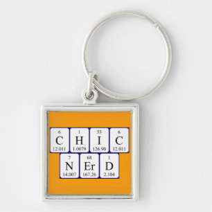 ChicNerd Periodische Tabellenspalte Schlüsselanhänger