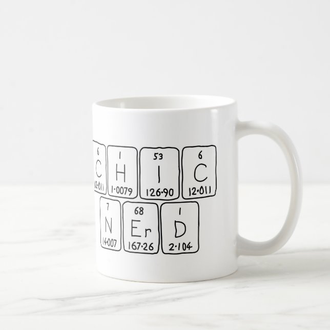 ChicNerd phrase de tableau périodique mug (Droite)
