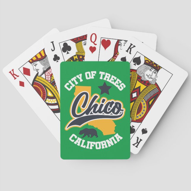 Chico, Kalifornien Spielkarten (Rückseite)