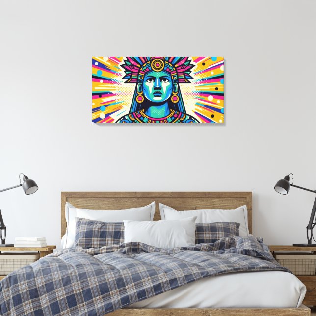Chicomecōtl 8 leinwanddruck (Insitu (Schlafzimmer))