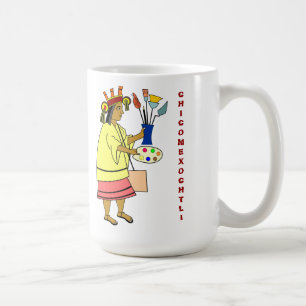 Chicomexochtli Gönnergott von Künstler Tasse