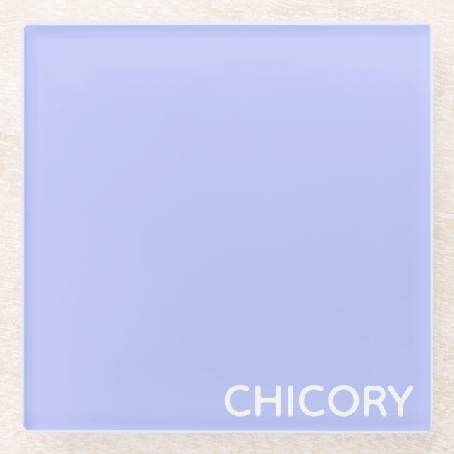 Chicoroer Blume Glasuntersetzer (Vorderseite)
