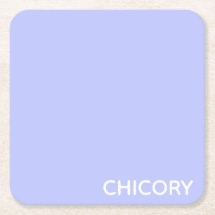 Chicoroer Blume Rechteckiger Pappuntersetzer