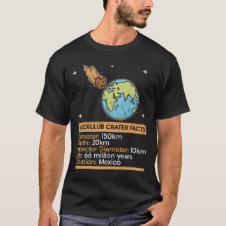 Chicxulub Crater Facts - Asteroid Space Astronomie T-Shirt