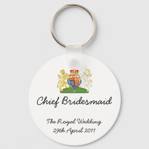 Chief Bridesmaid - Royal Wedding Souvenir Schlüsse Schlüsselanhänger