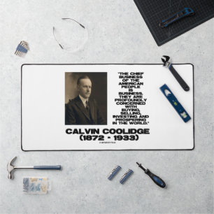 Chief Business American People Business Coolidge Schreibtischunterlage