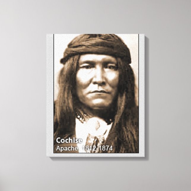 Chief Cochise Wrapped Canvas Leinwanddruck (Vorderseite)