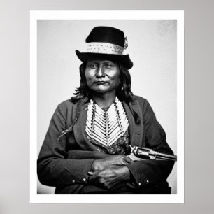 Chief Esatonyett, 1869 (b/w Foto) Poster