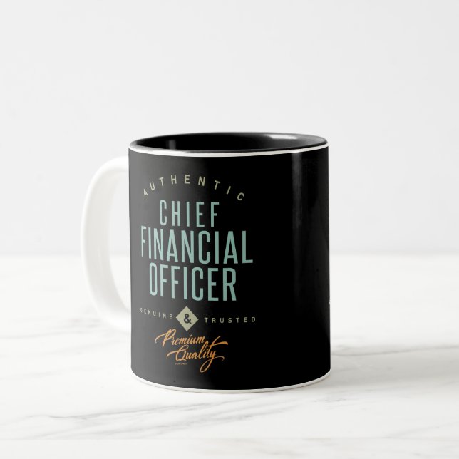 Chief Financial Officer Zweifarbige Tasse (Vorderseite Links)