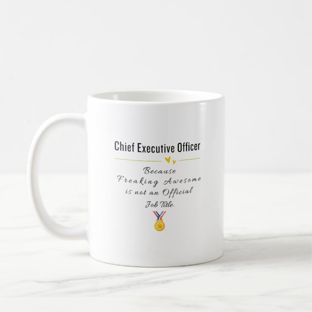 Chief Führungskraft Officer Kaffeetasse (Links)