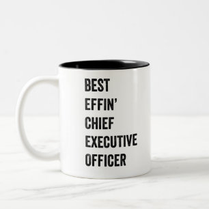 Chief Führungskraft Officer von Best Effin Zweifarbige Tasse