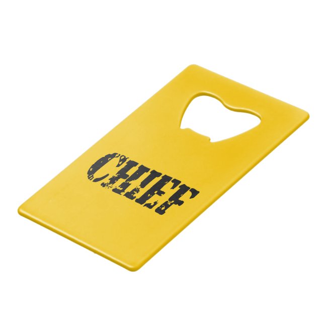 CHIEF GELDBEUTEL FLASCHENÖFFNER (Vorderseite Schrägansicht)